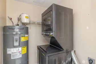 In-unit laundry room.