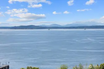 Puget sound and Olympic Mountains