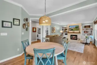 Fresh paint and millwork accents. Hardwood floors and New lights.