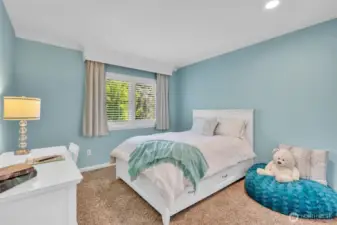 Bedroom 3 with walk-in closet.