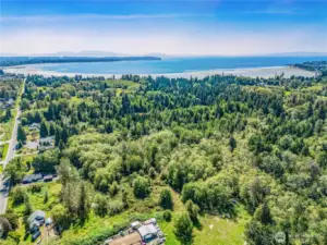 View south west to Birch Bay in background