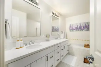Fully remodeled primary bathroom