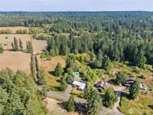 Here you see the property’s rhythm: gardens up front, trees in the middle, and pasture in the back. All that space feels private, but the saltwater air tells you Henderson Inlet and Hogum Bay are close by. Johnson Point gives you the best of both, a country vibe with coastal breezes.