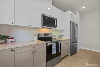 Model Home pictured. Images may vary. Refrigerator not included. In Model for visual aid only.