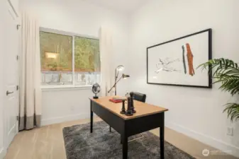 Main Floor Bedroom ( staged as a Den/Office)