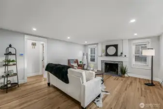 Cozy Wood-burning fireplace