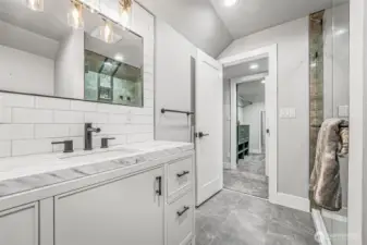 Bathroom located on the second floor