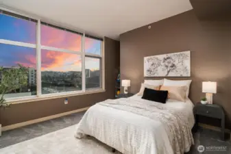 Secondary bedroom with views of the water