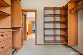 Custom primary closet