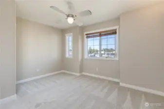 Primary bedroom on the upper level