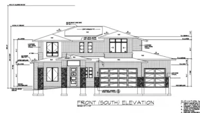 Front Elevation Architects NW Tegeler Bay House Plan