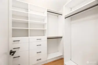 Custom closets.