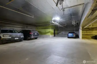 Easy access to the parking space