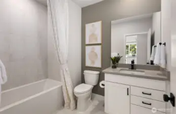 Picture represents model of floorplan, but not actual home.