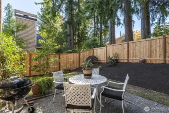 Beautifully maintained back yard