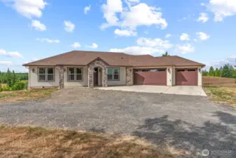 Front view of house