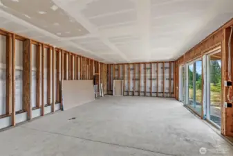 Unfinished living space