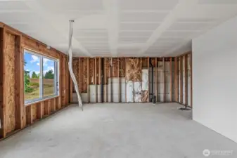 Unfinished living space