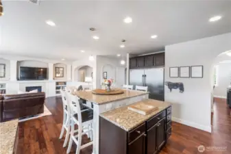 Custom oversized island