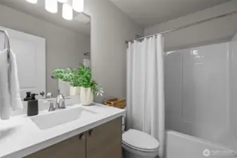 Interior pictures are of the model home. Individual home may vary in floorplan orientation and color scheme.