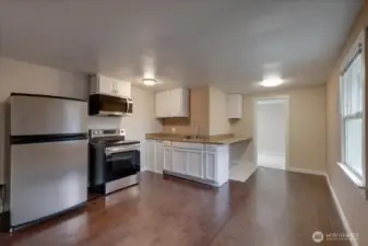 Unit #6 We added the new LG stove and microwave/cabinet.