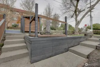 Straight will get you to unit #6. to the right leads you to unit #1