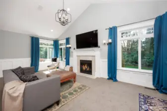 Primary Suite Living room & library.