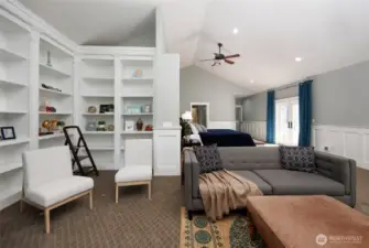 Main floor Library/Den in the Primary Suite.