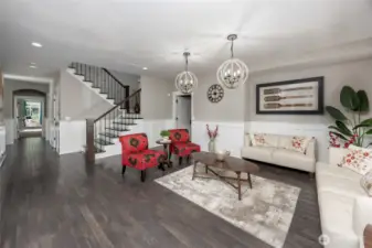 Main floor dining or living room.