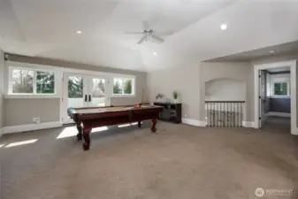 Bonus room features a private deck & wet bar.