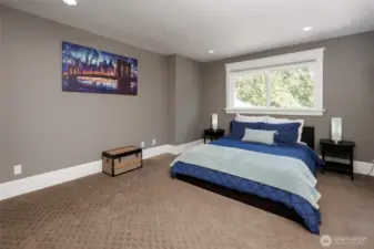 One of four bedrooms with Jack and Jill bathroom.