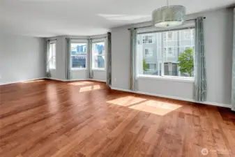 dining room looking over the living room