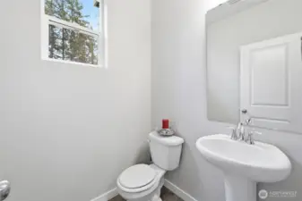 Half bath off of kitchen