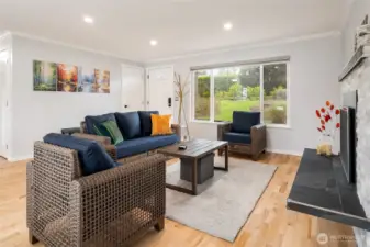 Cozy and roomy living room.