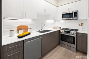 gas range, gas stove