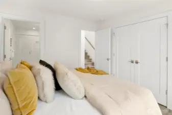 walk-in closet is big!