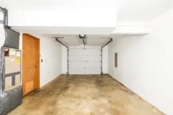 Clean garage ready for floor epoxy.