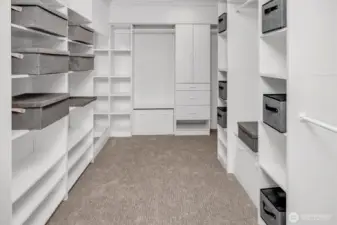 Primary walk-in closet