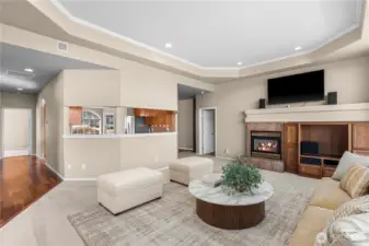 dining room perspective of living space. V-stage