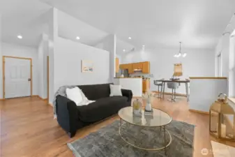 Open Layout with Vaulted Ceiling