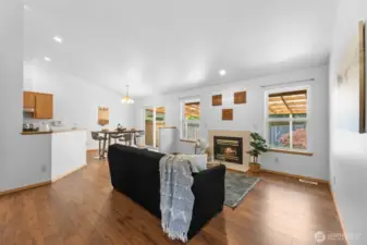 Gas Fireplace in Living Room