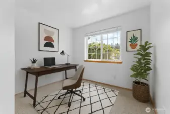 Virtually Staged Office/Den