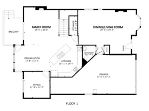 Main floor floor plan.