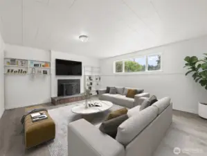 Basement - Virtually Staged