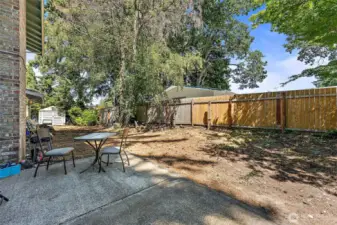 Backyard w/ Large Patio Space