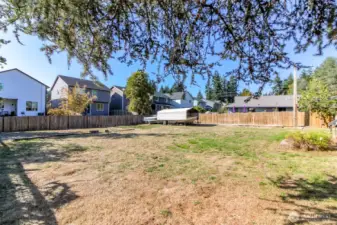 Rear Yard room for anything or maybe add a shop or hobby shed.