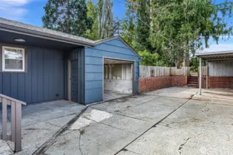 Attached garage