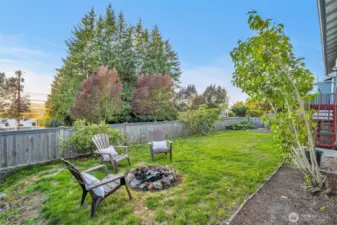 Back yard, fully fenced