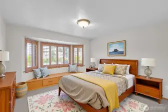 Virtually staged 1st bedroom