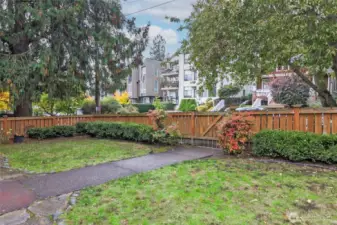 View from the front porch looking out to Whitman Avenue North.